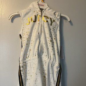 Juicy Couture girls Romper White/Gold size: 6X NWT